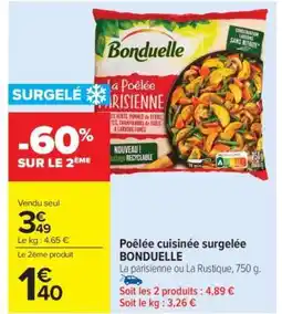 Carrefour Market Poêlée cuisinée surgelée BONDUELLE offre