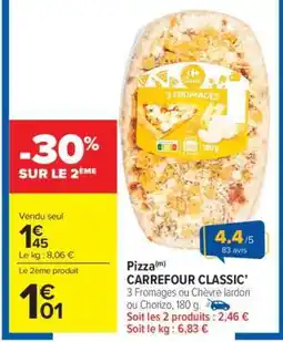 Carrefour Market PIZZA CARREFOUR CLASSIC offre