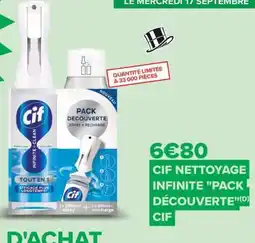 Carrefour CIF NETTOYAGE INFINITE PACK DÉCOUVERTE offre