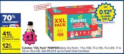 Carrefour Culottes XXL Pack PAMPERS Baby Dry Pants offre