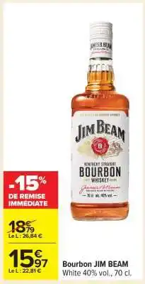 Carrefour Bourbon JIM BEAM offre