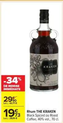 Carrefour Rhum The Kraken offre