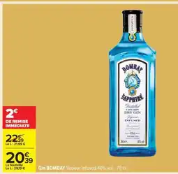 Carrefour GIN BOMBAY offre