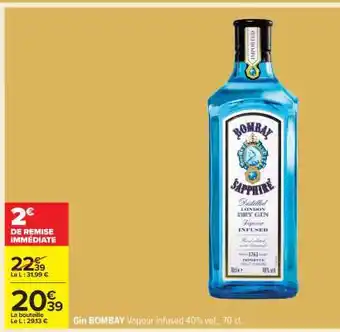 Carrefour GIN BOMBAY offre