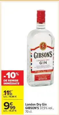 Carrefour London Dry Gin offre