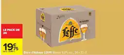 Carrefour Bière d'Abbaye LEFFE Blonde offre