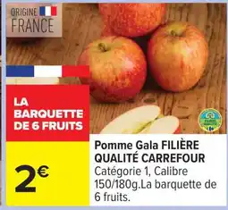 Carrefour Pomme Gala FILIÈRE QUALITÉ CARREFOUR offre
