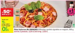 Carrefour Pâtes Italiennes Bio GRANORO offre