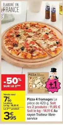 Carrefour Pizza 4 Fromages offre