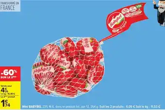 Carrefour Mini Babybel offre