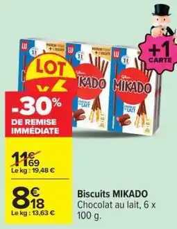 Carrefour Biscuits Mikado offre