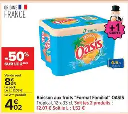 Carrefour Boisson aux fruits Format Familial OASIS offre
