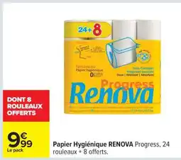 Carrefour Papier Hygiénique RENOVA Progress offre