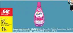 Carrefour ADOUCISSANT CONCENTRÉ 'SOUPLINE' offre