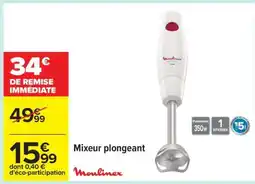 Carrefour MIXEUR PLONGEANT “MOULINEX” offre