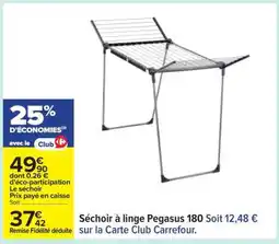 Carrefour Séchoir à linge Pegasus 180 offre