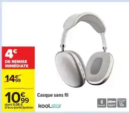 Carrefour Casque sans fil offre
