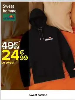 Carrefour Sweat homme offre