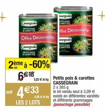 Petits Pois & Carottes CASSEGRAIN