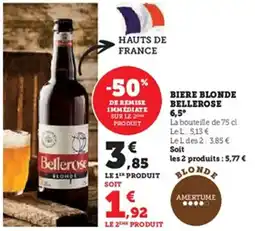 U Express Biere blonde bellerose 6.5 offre