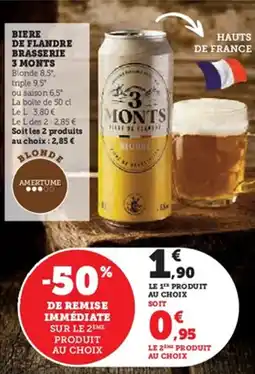 U Express Biere de flandre brasserie 3 monts offre