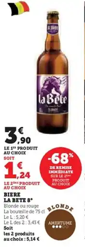 U Express Biere la bete 8° offre