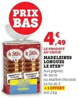 U Express Madeleines longues le ster offre
