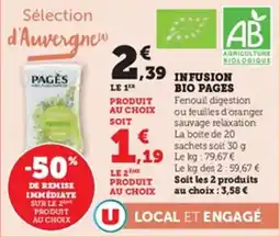 U Express Infusion bio pages offre
