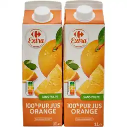 Carrefour CARREFOUR EXTRA Pur jus de fruits offre