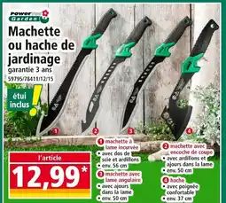 Norma POWERTEC GARDEN Machette à lame incurvée offre
