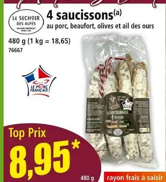 Norma LE SECHOIR DES ALPES 4 saucissons offre