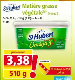 Norma ST HUBERT Matière grasse végétale oméga 3 offre