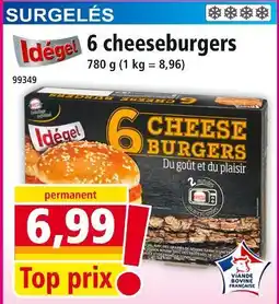 Norma IDÉGAL 6 cheeseburgers offre