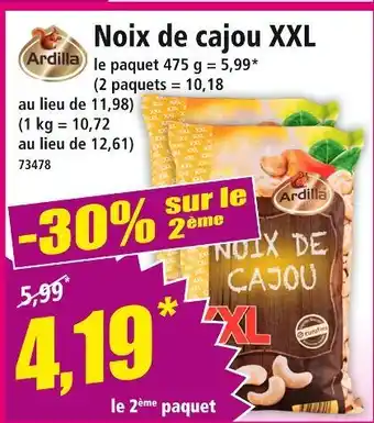 Norma ARDILLA Noix de cajou xxl offre