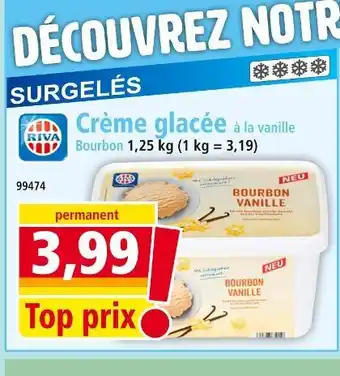 Norma RIVA Crème glacée à la vanille Bourbon offre