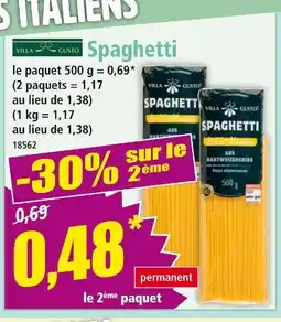 Norma Villa Gusto Spaghetti offre