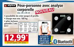 Norma Pèse-personne avec analyse corporelle offre