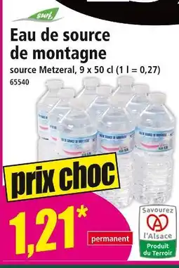 Norma SURF Eau de source de montagne offre