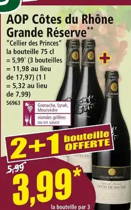 Norma CELLIER DES PRINCES AOP Côtes du Rhône Grande Réserve offre
