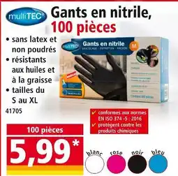 Norma multiTEC Gants en nitrile offre