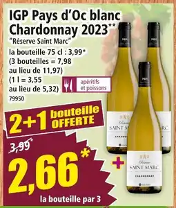 Norma Réserve Saint Marc IGP Pays d'Oc blanc Chardonnay 2023 offre