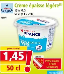 Norma PETITE FRANCE Crème épaisse légère offre