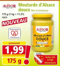 Norma Alelor Moutarde d'Alsace douce offre