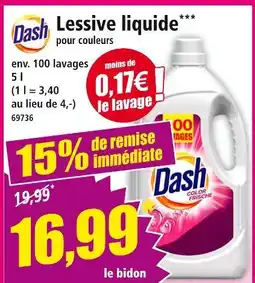Norma DASH Lessive liquide offre