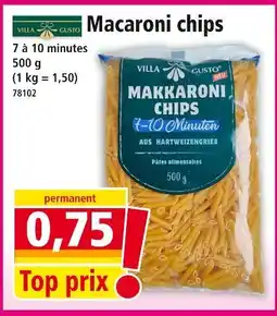 Norma VILLA GUSTO Macaroni chips offre