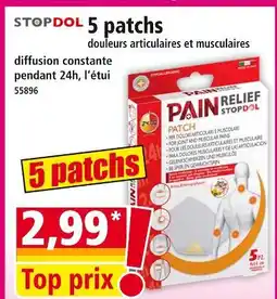 Norma STOPDOL 5 patches douleurs articulaires et musculaires offre