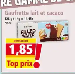 Norma Gaufrette lait et cacao offre