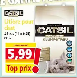 Norma CATSIL ULTRA WHITE Litière pour chat offre