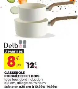 Stokomani Tous - casserole poignée effet bois offre