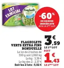 U Express Flageolets verts extra fins bonduelle offre